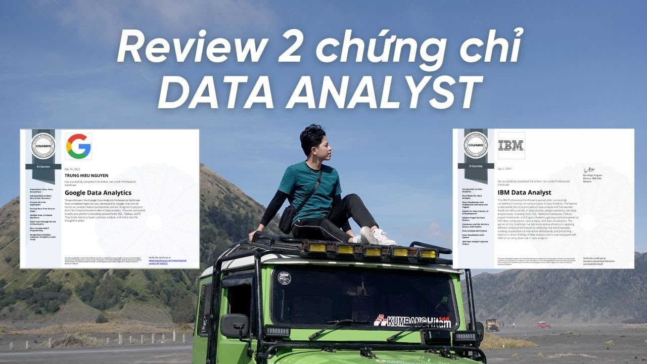Những chứng chỉ làm nghề Data Analyst uy tín