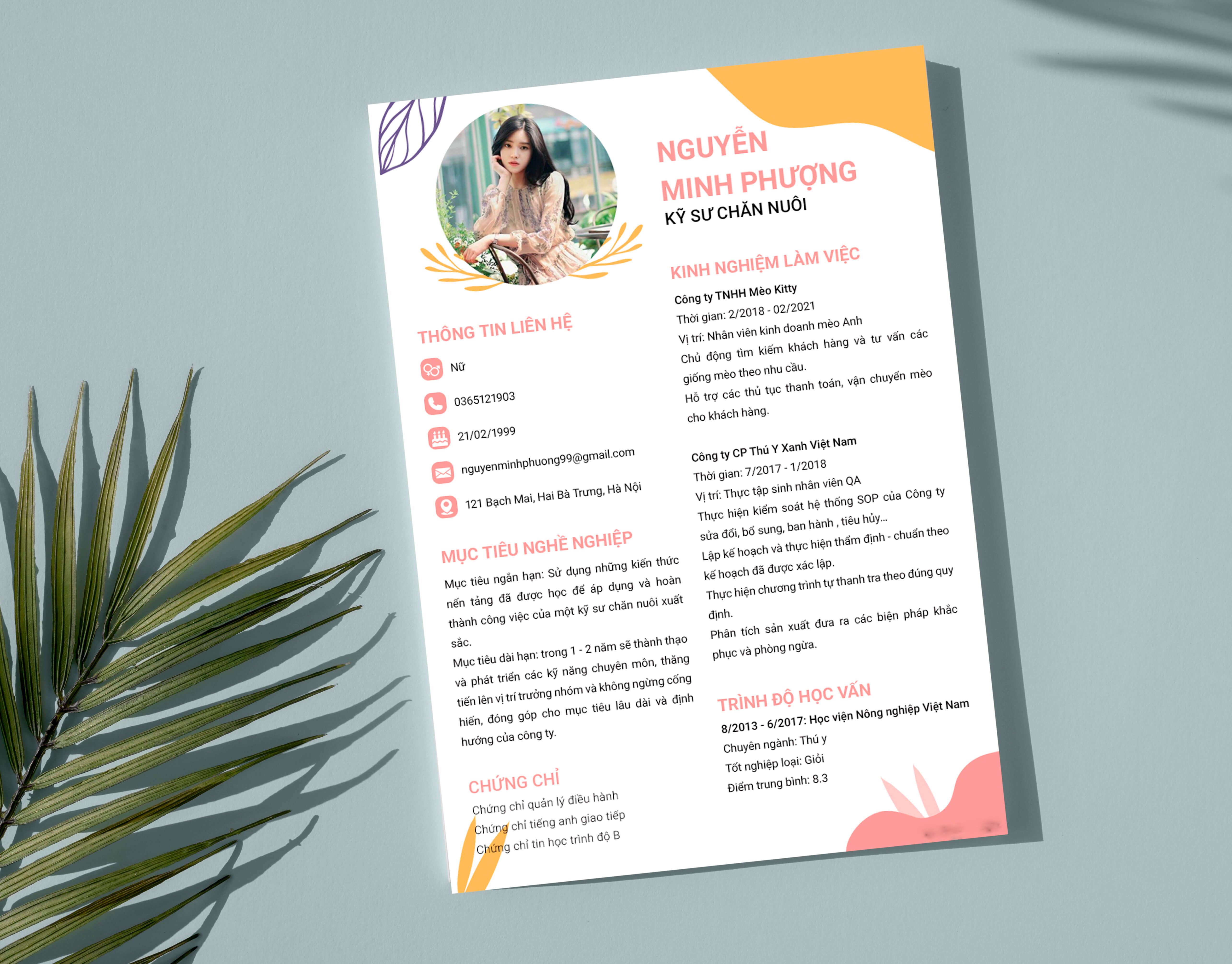 Những lưu ý khi viết CV nông - lâm - ngư - nghiệp