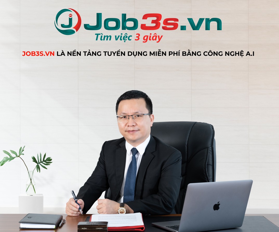 CEO Tony Vũ của nền tảng tuyển dụng và tìm việc làm miễn phí Job3s.ai