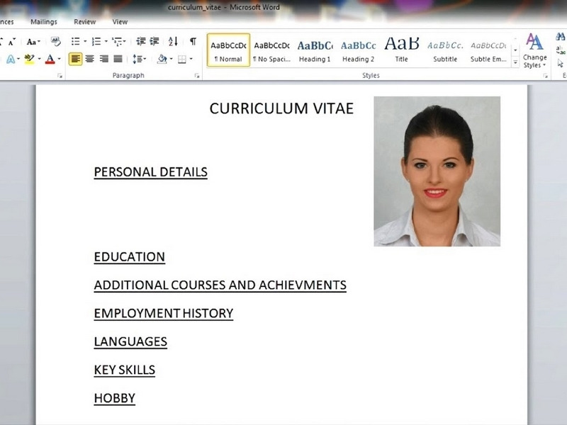kiểm tra cv tiếng anh bản word